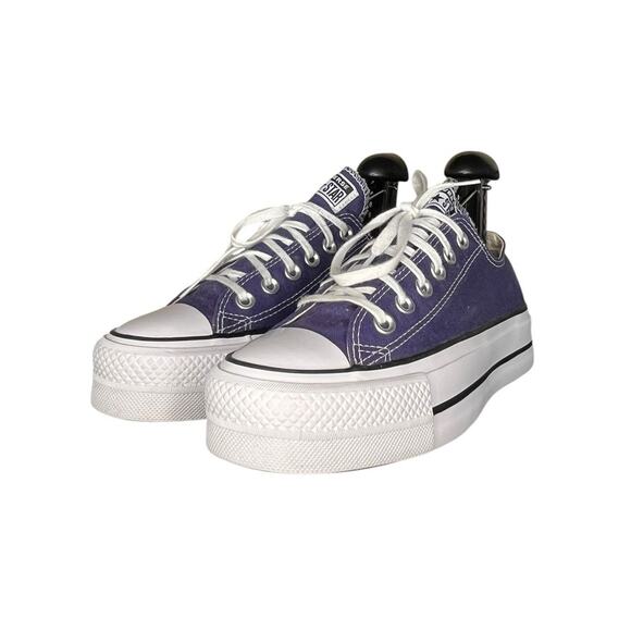 Converse All Star CTAS Platform Lift Sneakers Size W6 Blue White - Picture 2 of 6